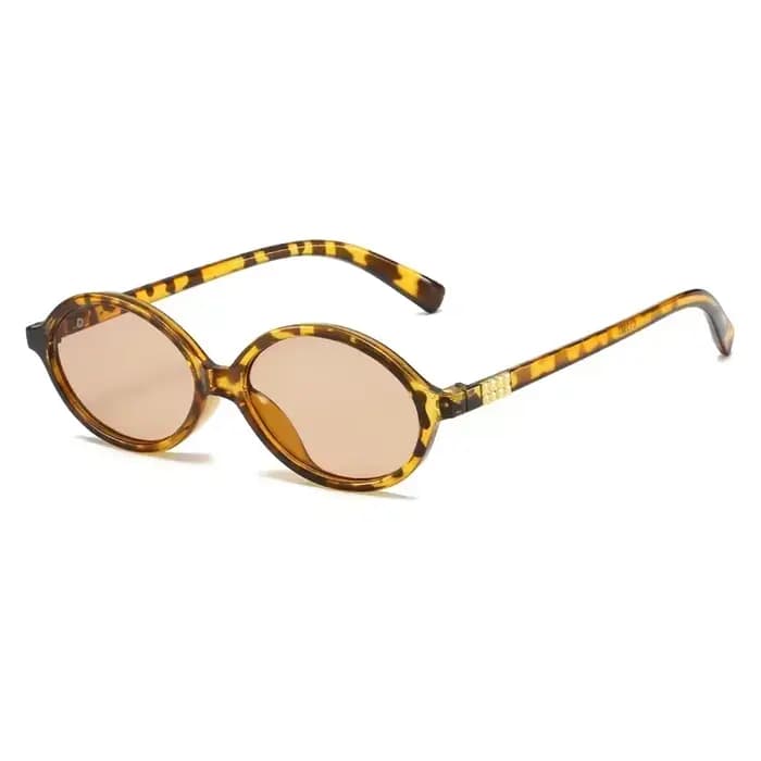 Nouvelles lunettes de soleil ovales pour femmes marque de mode noir petit cadre