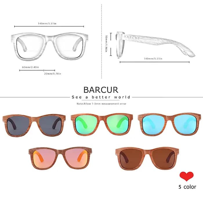 Lunettes de soleil en bois naturel hommes lunettes de soleil polarisées femmes voyage lunettes Vinta