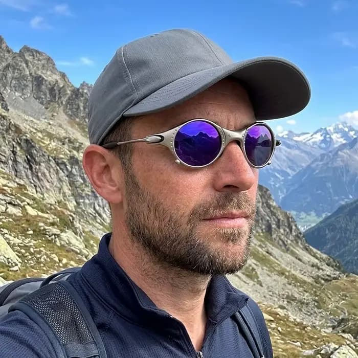 Lunettes de soleil polarisées Fight Club Mars Silver Punk Retro pour le cyclisme