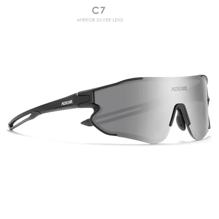 KDEAM Durable TR90 hommes sport lunettes de soleil polarisées résistant aux rayures 1.1mm épaisseur lentille revêtement