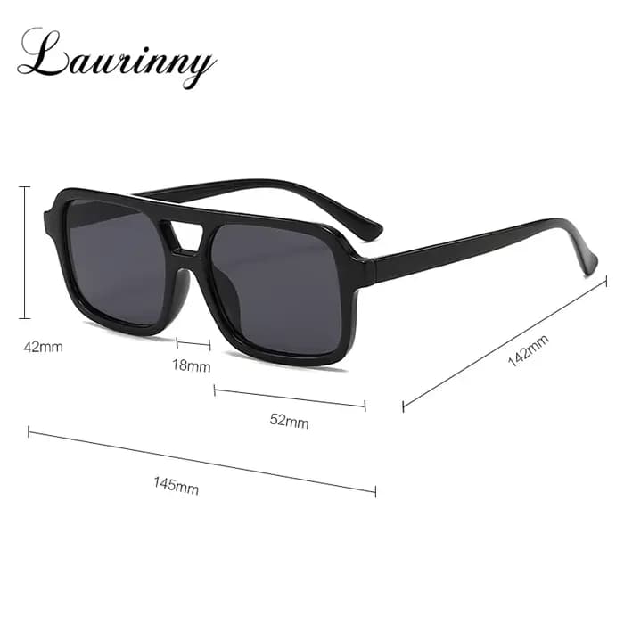 Lunettes de soleil carrées en écaille de tortue pour hommes et femmes