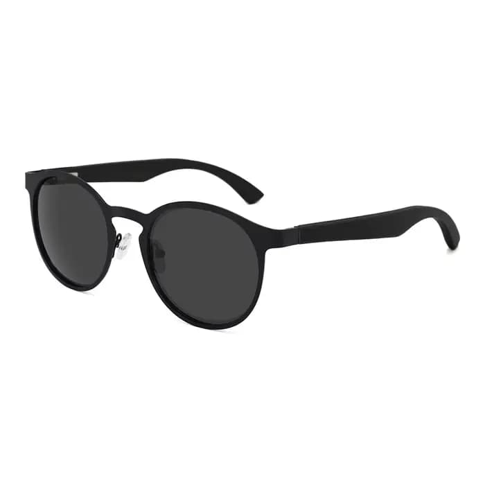 Deisgn élégant marque bambou bois lunettes de soleil polarisées rétro circulaire lunettes nuances ho