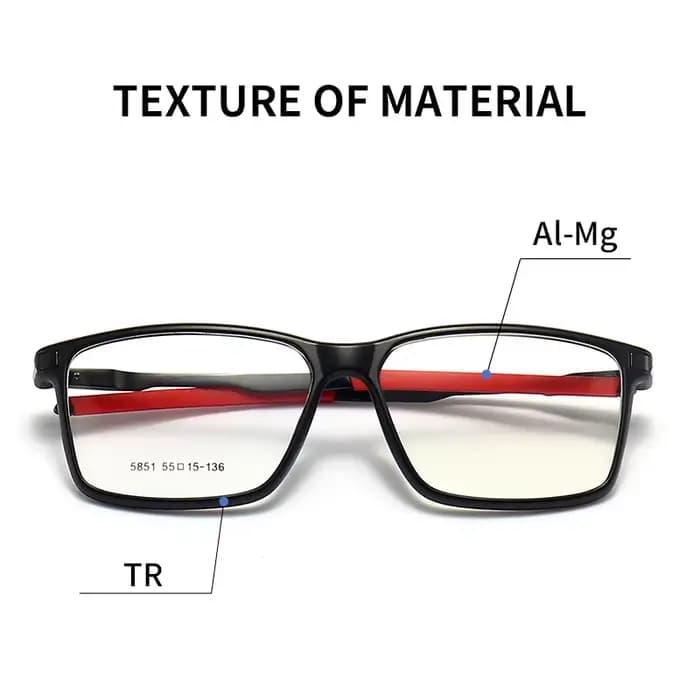 TR90 sport hommes lunettes cadre Prescription lunettes basket-ball lunettes optiques montures alumin
