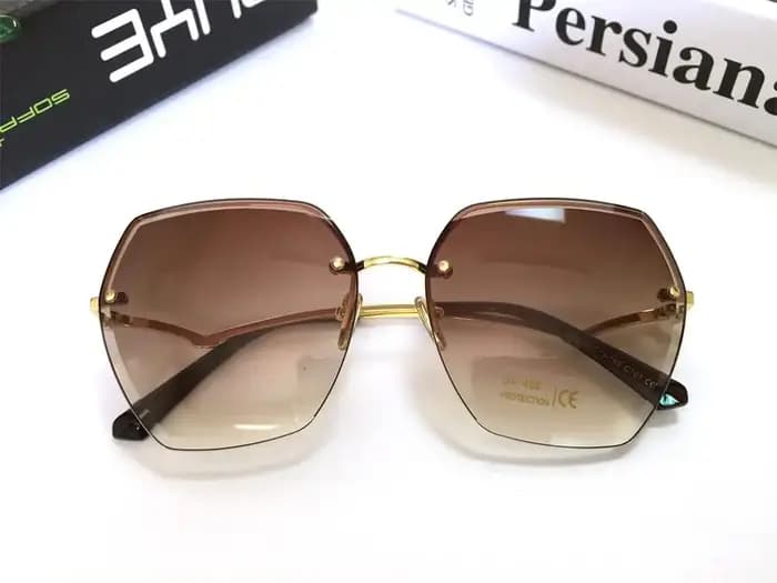 Nouvelles lunettes de soleil marron surdimensionnées 2025 mode nuances carrées pour femmes grand cadre Vintage rétro