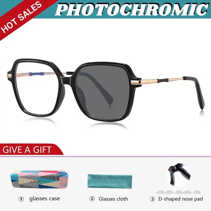 VKYEE classique rétro grandes lunettes à monture Anti-lumière bleue