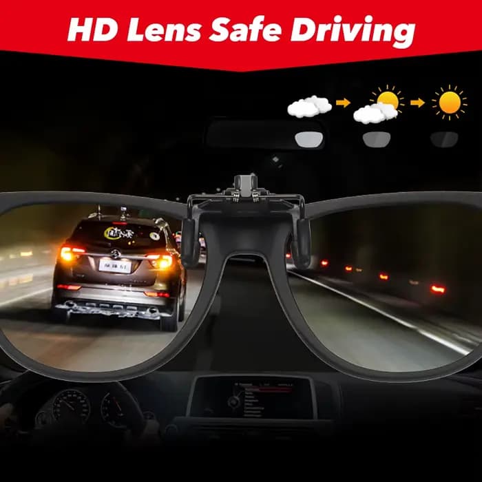 Lunettes de soleil polarisées à Clip rabattable