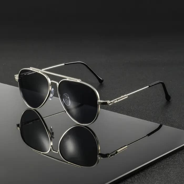 1 paire de lunettes ovales rétro à double pont pour hommes, monture intégrale, au look haut de gamme