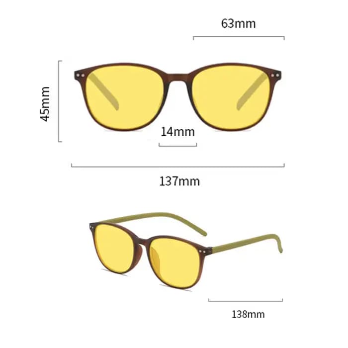 Lunettes de Vision nocturne rétro pour hommes