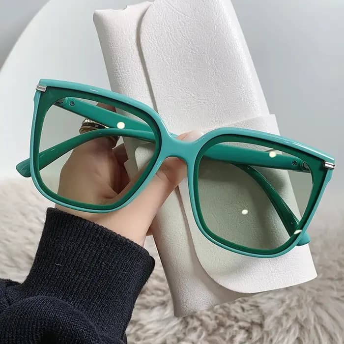 Oulylan Classis Vintage carré lunettes de soleil femmes surdimensionné