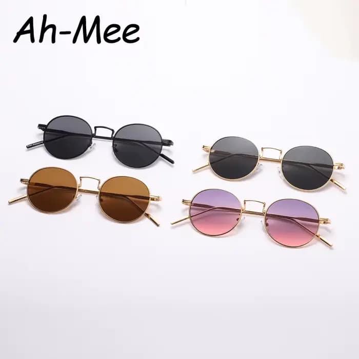 Randonnée mode ronde Vintage Anti lumière lunettes femmes hommes dégradé nuances pour femme rétro alliage