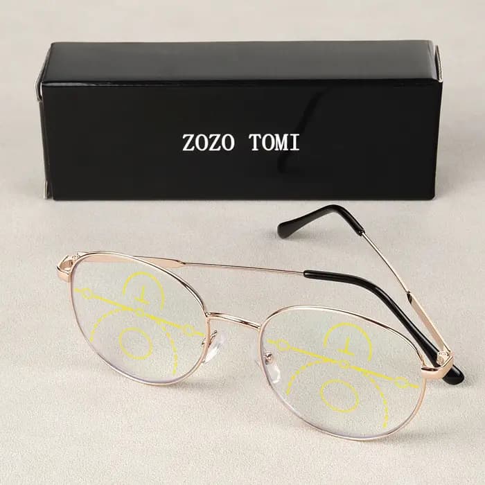 Lunettes de lecture multifocales progressives classiques pour hommes et femmes