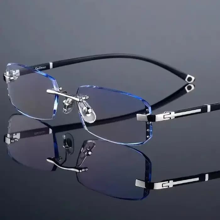 Lunettes de presbytie anti-bleu sans cadre pour hommes