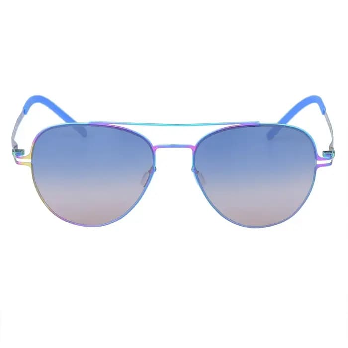Allemagne marque hommes pilote lunettes de soleil femmes Double faisceau coloré mode Protection UV