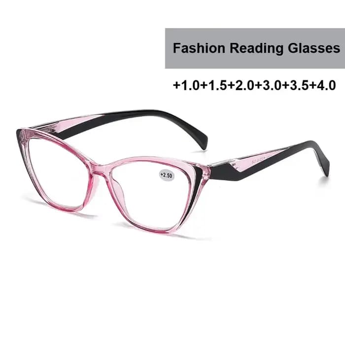 Lunettes de lecture œil de chat transparentes rétro mode hypermétropie