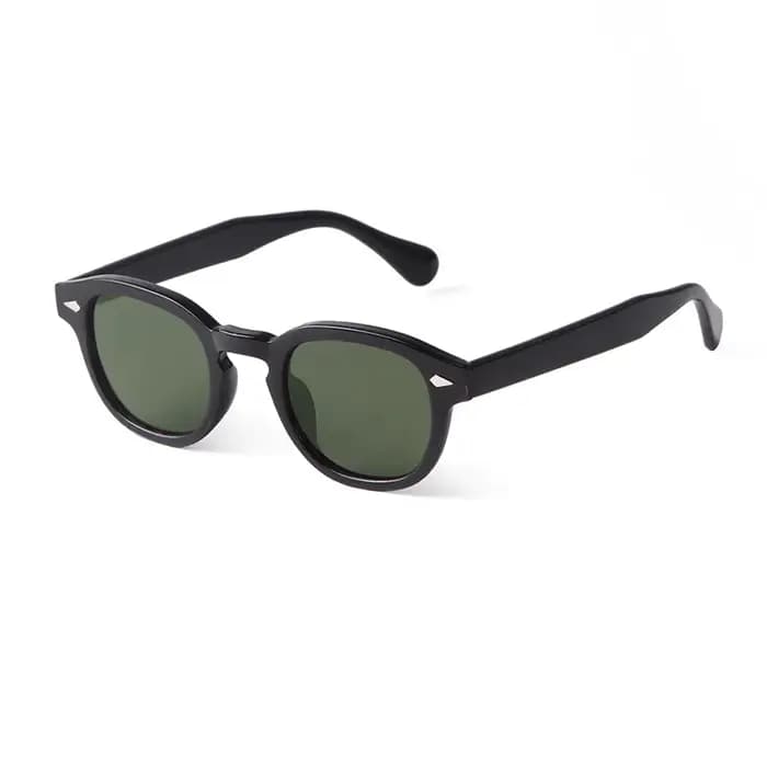 JNPCXI Vintage lunettes de soleil rondes femmes hommes rétro Rivet bleu dégradé femme