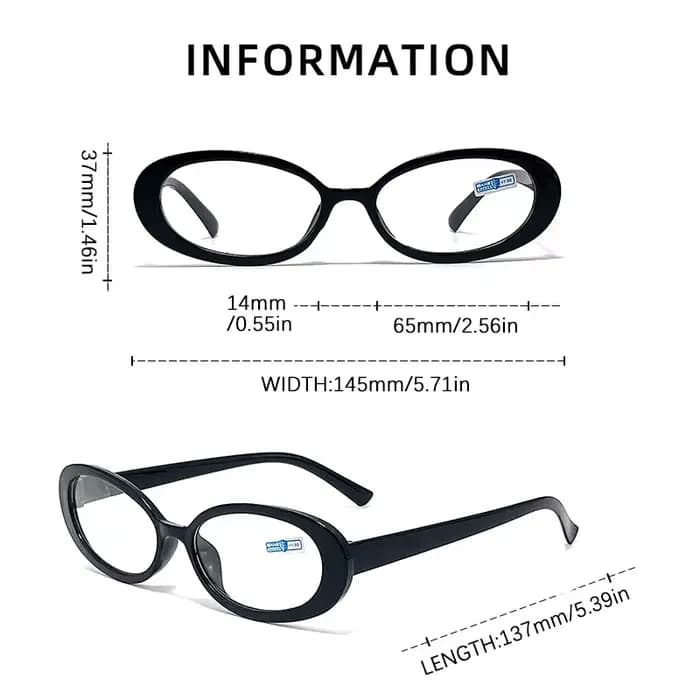 Lunettes ovales mignonnes pour femmes
