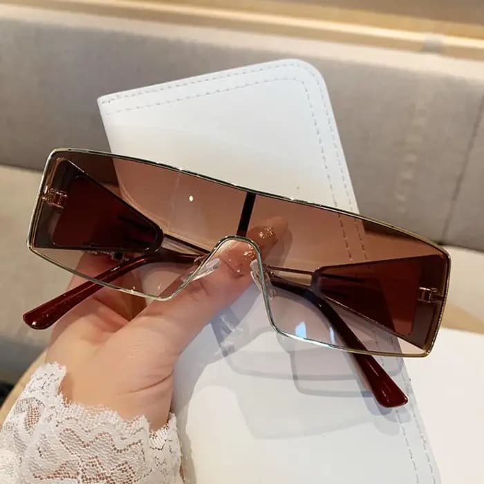 Lunettes de soleil Vintage à grande monture pour femmes et hommes