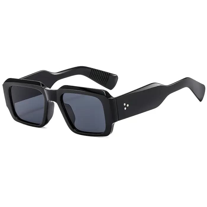 Nouveau rétro Mi Nail carré minimaliste résistant aux UV lunettes de soleil populaire INS personnalisé mode lunettes de soleil femme