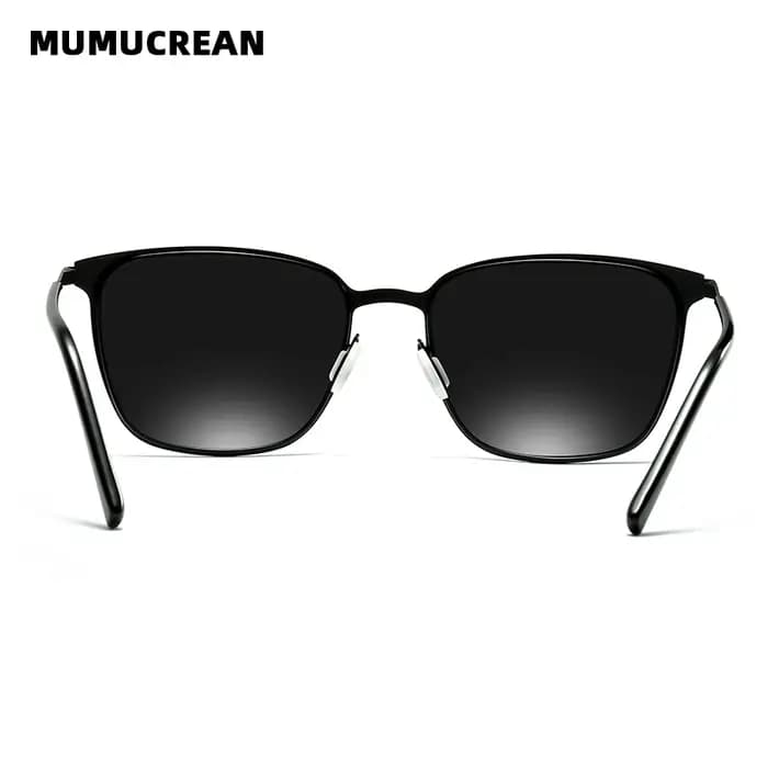 Lunettes de soleil pour hommes nouveauté lunettes de soleil polarisées carrées pilote en métal lunet