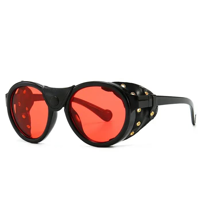 46311 Steam Punk ovale coupe-vent lunettes de soleil Vintage hommes femmes nuances UV400