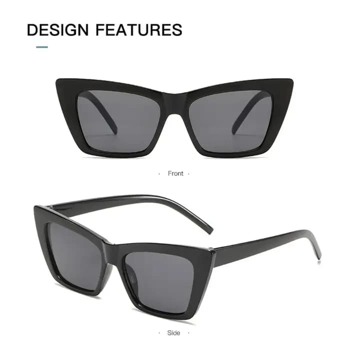 ChimCat Eye-Lunettes de soleil carrées rétro pour femmes et hommes, lunettes de protection UV400, nuances d'été, accessoires de mode