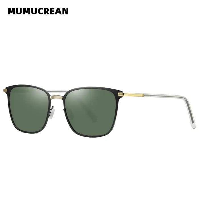 Lunettes de soleil pour hommes nouveauté lunettes de soleil polarisées carrées pilote en métal lunet
