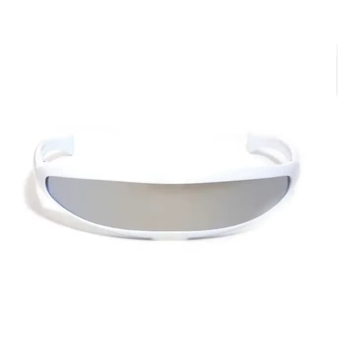 Lunettes de soleil futuristes à visière cyclope étroite pour hommes, lunettes laser, UV400, lentille