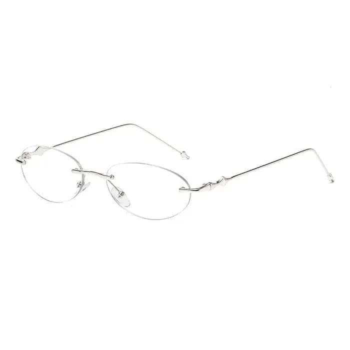 Lunettes optiques ovales sans bords pour femmes