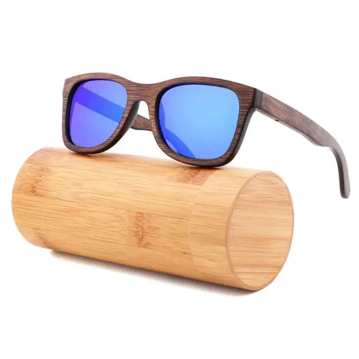 Lunettes de soleil en bambou marron, faites à la main, rétro, polarisées, pour femmes et hommes, protection UV 400, anti-reflets, pour voyage et activités de plein air
