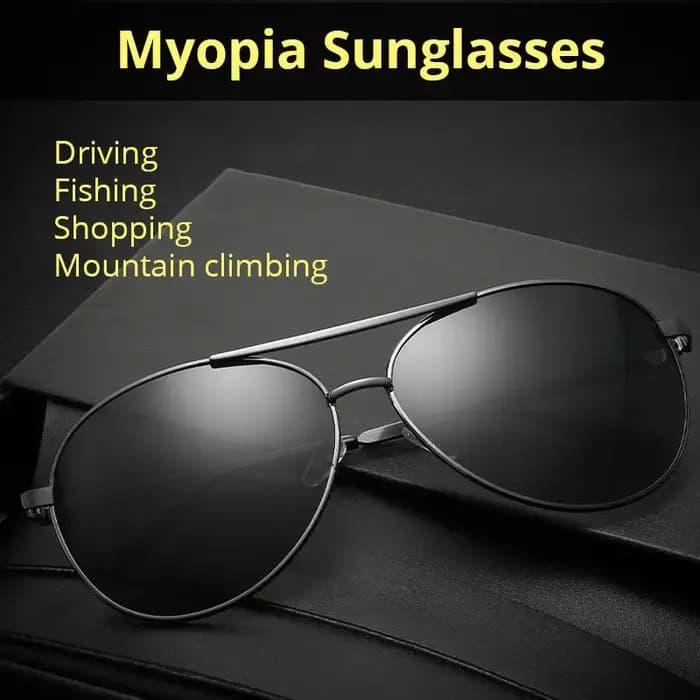Lunettes de soleil de myopie dioptriques polarisées pour hommes et femmes, lunettes de soleil ovales