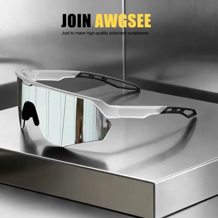 Lunettes de soleil de vélo polarisées à demi-monture – coupe-vent