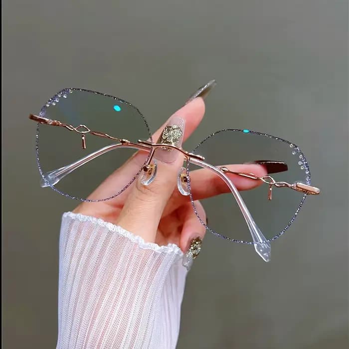 Lunettes Anti-lumière bleue pour femmes, verres très clairs, pour myopie, mode astigmatisme, monture