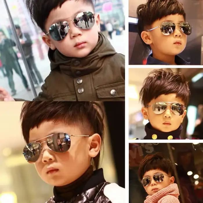 Nouvelles lunettes de soleil vintage nouvelle mode bébé enfants garçon fille pilote
