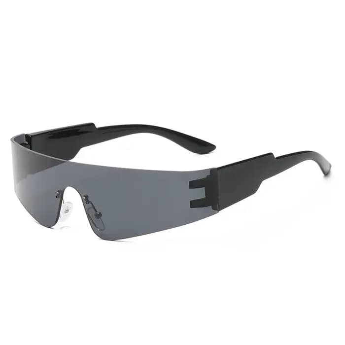 Future une pièce Y2K lunettes de soleil sans monture femmes rétro