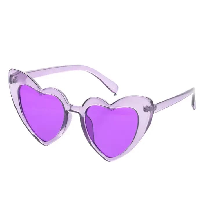 Lunettes de soleil en forme de cœur pour femmes