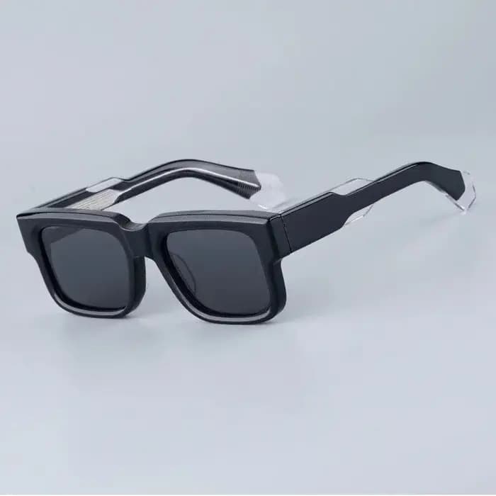 JMM Hemmings – lunettes de soleil classiques carrées en acétate pour hommes