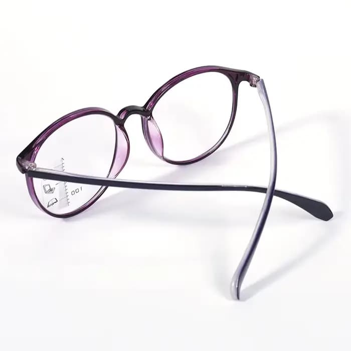 Lunettes de lecture multifocales progressives de couleur violette pour femmes