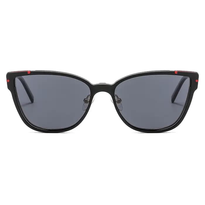 CEOFY lunettes de soleil polarisées rétro en métal oeil de chat femmes mode optique myopie montures de lunettes cadre de Prescription avec Clip