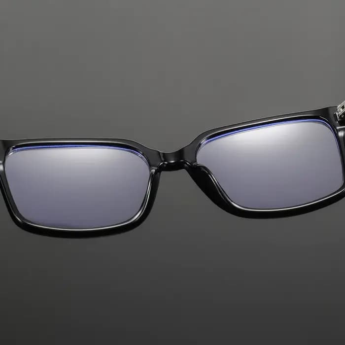 1 paire de lunettes carrées en plastique pour hommes, simples et artistiques, de style universitaire, uniques et polyvalentes, décontractées et relaxantes, avec une ambiance décontractée, lunettes san
