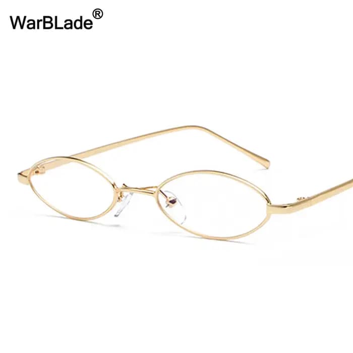 WarBlade-Petite monture de lunettes ovales rétro pour hommes et femmes