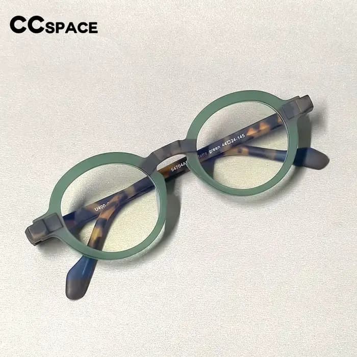 Montures de lunettes optiques rondes en acétate pour femmes et hommes