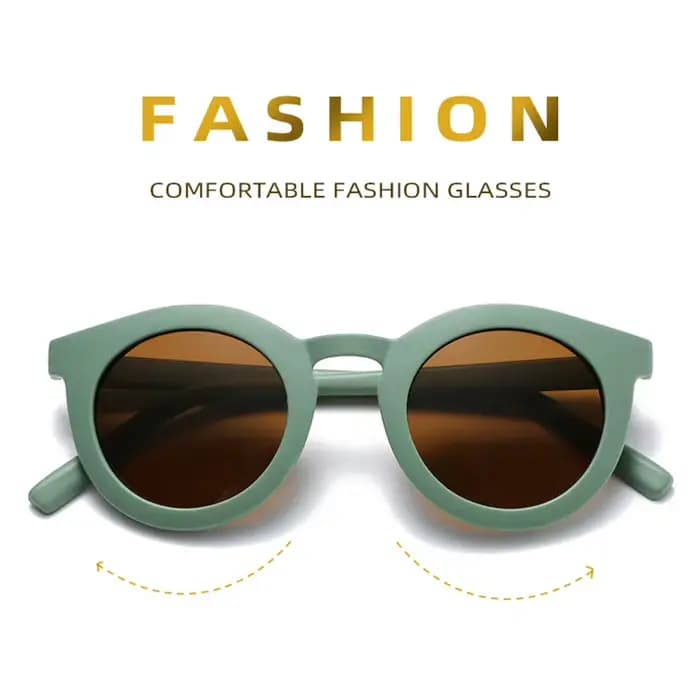 SO & EI rétro classique rond lunettes de soleil femmes mode tendance gelée couleur nuances UV400 Vintage hommes gris thé