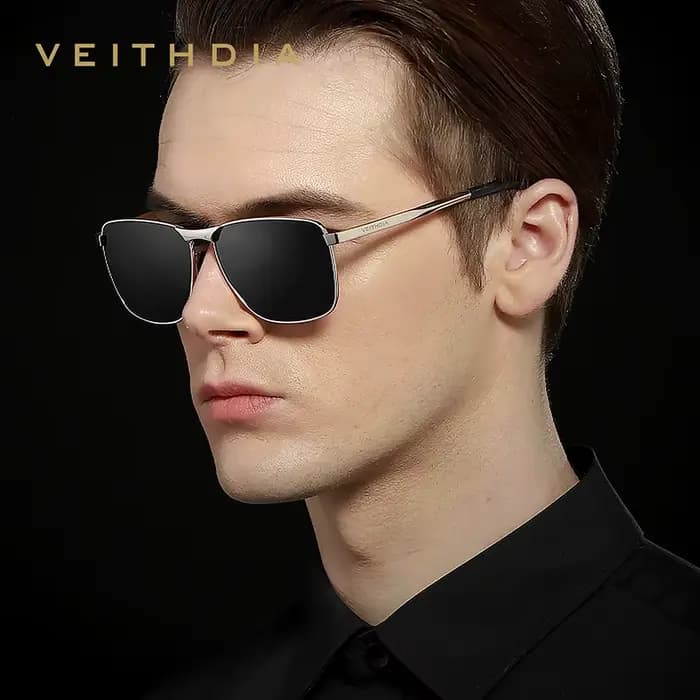 VEITHDIA marque hommes Vintage sport lunettes de soleil polarisées UV400 lentille