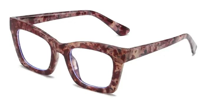 Carré femmes lunettes cadre Sexy fleur Anti lumière bleue optique ordinateur clair lentille