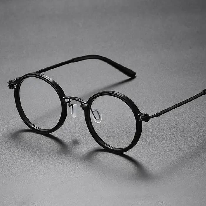 Shatar haute qualité rétro cadre rond lunettes de lecture hommes femmes mode Punk métal Anti lumière bleue