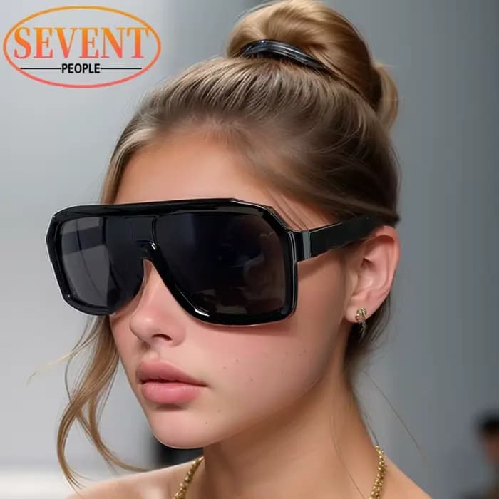Lunettes de soleil carrées surdimensionnées classiques pour hommes 2026 – Monture métallique tendance de luxe