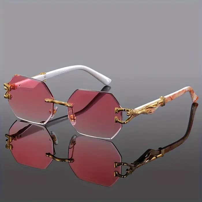 Lunettes de Sport à imprimé léopard géométrique pour femmes