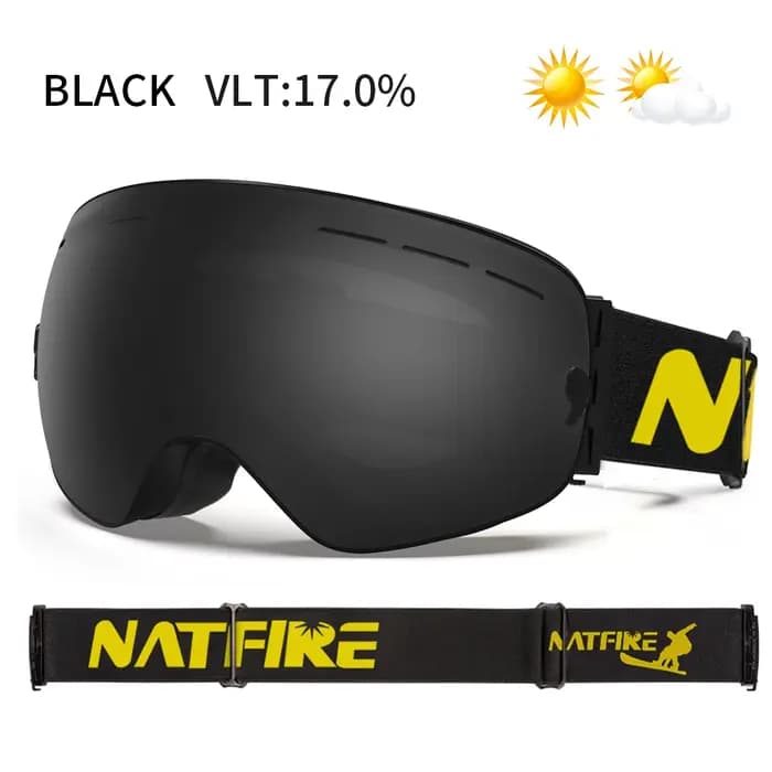 Lunettes de Ski Anti-buée Double couche UV400 grandes