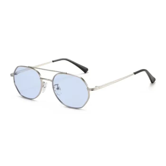 Lunettes de soleil à monture ovale polygonale