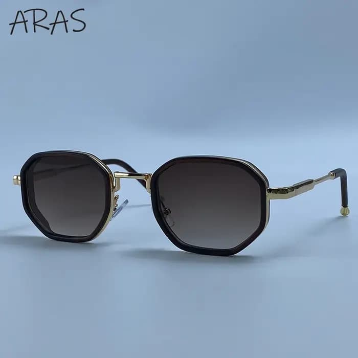 Petit Cadre Octogone Punk lunettes de Soleil Femmes Marque De Luxe Rétro Géométrique En Métal De Mode Nuances Vintage
